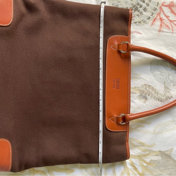 ECLETTICA tote.  Great stitching in handles.  Fits laptop.  Used once. - Picture 9 of 14